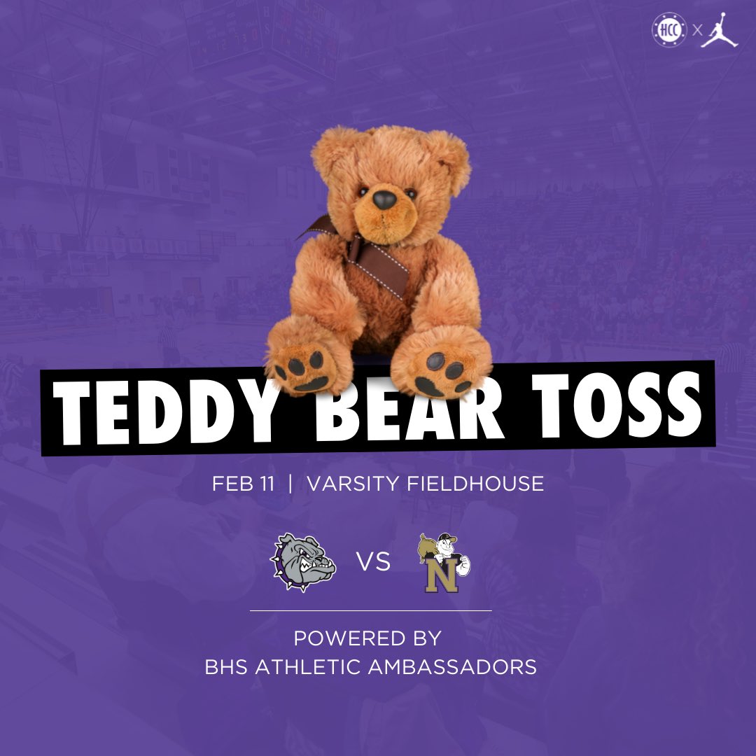 bhsdogs's tweet photo. Bring your teddy bears tomorrow!

Our Athletic Ambassadors are partnering with @HendricksHealth &amp; @BrownsburgPD by collecting teddy bears at halftime of tomorrow’s varsity boys basketball game vs Noblesville. https://t.co/hKehpV7aX1