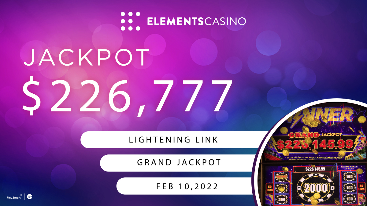 ⚡LIGHTENING LINK JACKPOT WON⚡

An electrifying $226,777 Jackpot was wont this morning on Lightening link! ✨Congratulations to our lucky Elements Rewards Member!👏