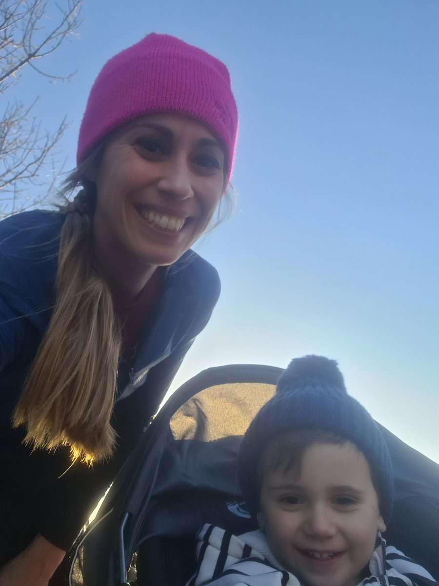 CorinnePryer's tweet photo. Yesterday I upped the pace for a 5k and felt good. Today I did a buggy run with my boy, similar distance, much slower but it was much more fun #countingeverything #chasingbuses https://t.co/0IK2DjCdKj