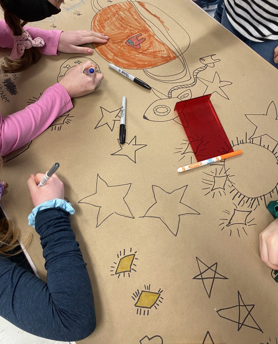 Today turned into STEM Thursday! SIS owl pellet dissection and STEMclub Cryptography with Let’s Talk Science. Then we used reflections to make a galaxy mural! <a href="/sacredheartcsw/">Sacred Heart Wingham</a> <a href="/HPCDSB/">Huron-Perth CDSB</a> #stem