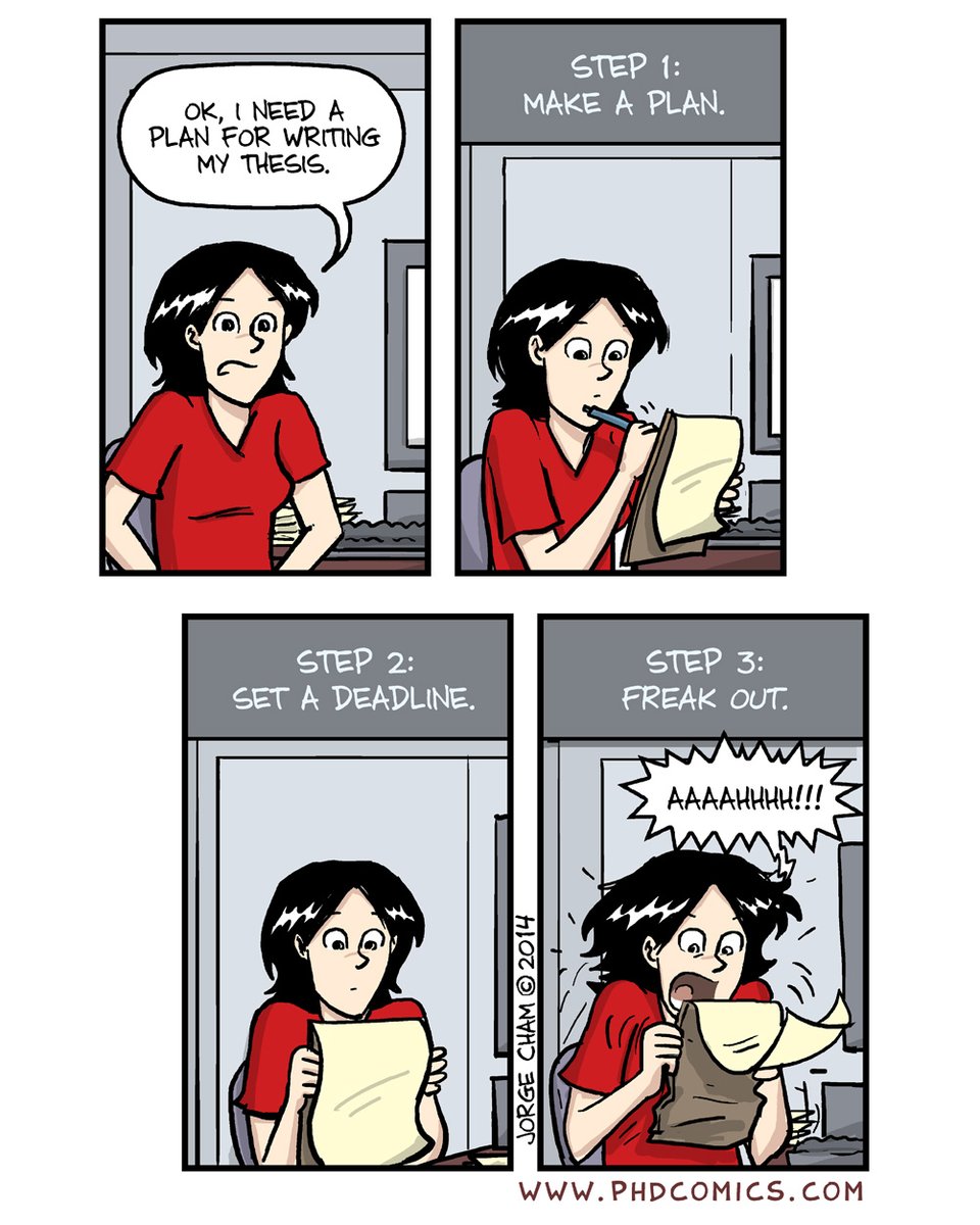PHDcomics's tweet image. Make a plan