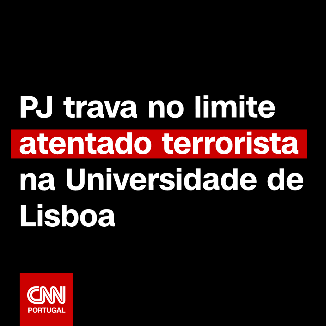 cnnportugal's tweet photo. A PJ travou no limite um ataque terrorista que iria ser alegadamente cometido esta sexta-feira na Faculdade de Ciências da Universidade de Lisboa. 

O suspeito é um jovem estudante de engenharia, de 18 anos, que planeou matar vários colegas.

Saiba mais: https://t.co/HJsRAmKlRW https://t.co/nLOdIg7fvO