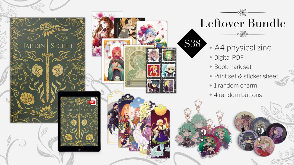 Floriography3H's tweet photo. [RT appreciated❤️]
Hello everyone🌸🌺✨
Leftover sales are open for Jardin Secret: A Floriography zine.
Quantities are low for certain items, so do not miss your chance!
LINK: https://t.co/E1Xkxfzae4 https://t.co/ez44ylSPZU