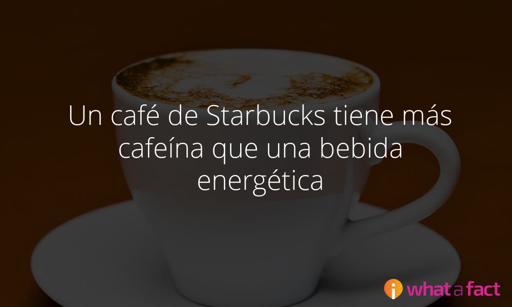 ¡Vaya! Un café de Starbucks tiene más cafeína que una bebida energética
whatafact.com/es/f/un-cafe-d…