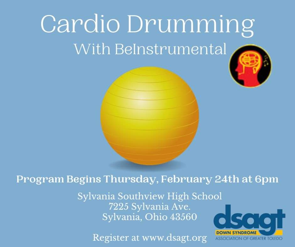 dsatoledo's tweet photo. Join us starting 2.24 for bi-weekly cardio drumming! Participants will be utilizing cardio balls held by stands and various instruments during the program sessions. Each session will be facilitated by a trained/credentialed music therapist. 

https://t.co/QF48C9FrHV https://t.co/dUFYX9d1E8