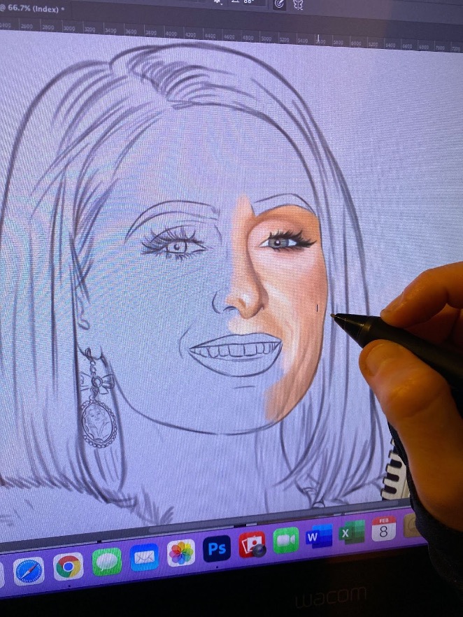TheLegendsNFTs's tweet photo. Peek-a-Boo! 👀Can you guess what's coming? 🤩
 
Here's some behind-the-scenes action to give you a glimpse!! 🎨🖌️

#TheLegendsAreBack #NFTs #ParisHilton #NFTCommunity https://t.co/L4ITA0Emjt