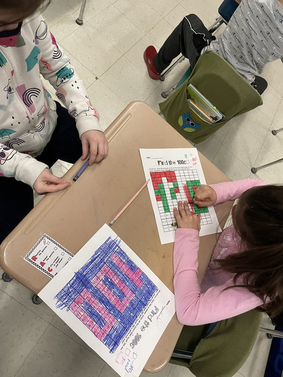 Miss_Kirch's tweet photo. We are 100 days smarter in 3rd grade today!  We solved 100 math problems, wrote as many words as we could in 100 seconds and got super creative writing about our lives as 100 year olds!! #fundayin3rdgrade #100dayssmarter #BulldogEd https://t.co/GdW1Y2HSUv