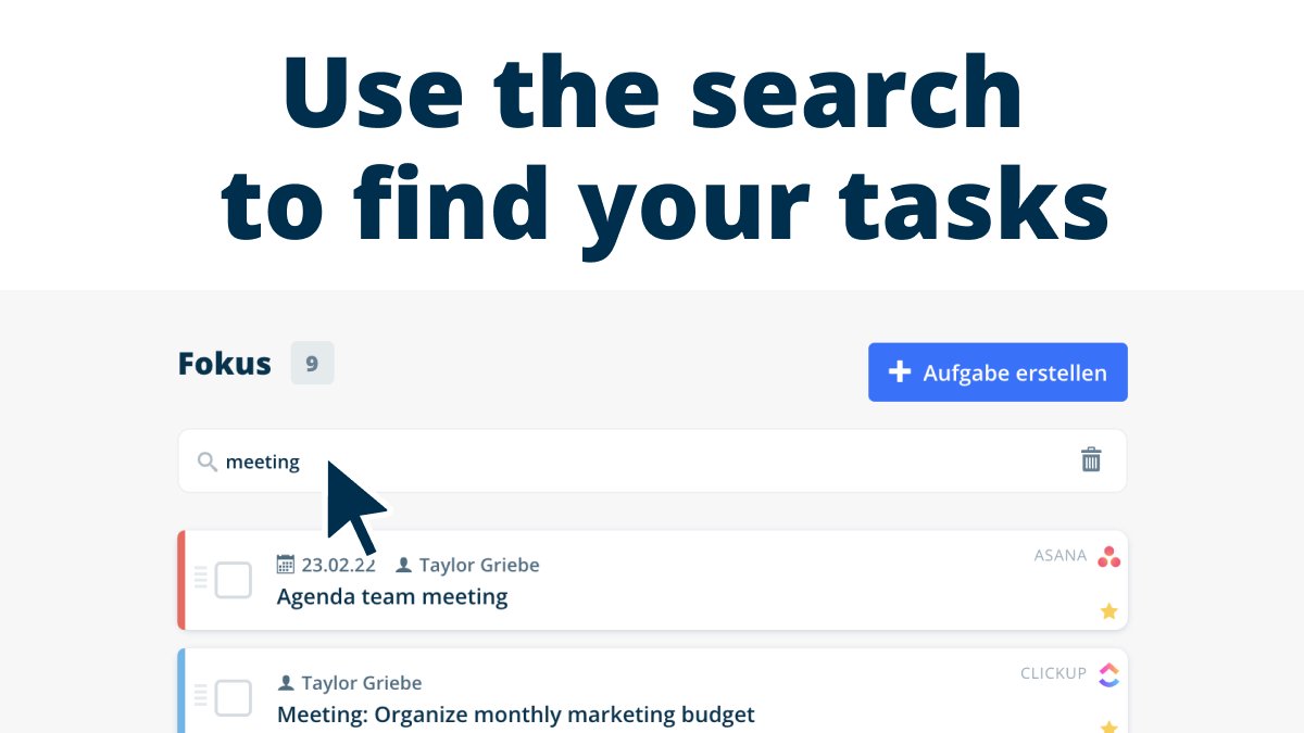 With the search you can better find your tasks in Basaas. Just type in what you are looking for. This is especially useful if you have a list with many tasks. 💡 #taskmanagement