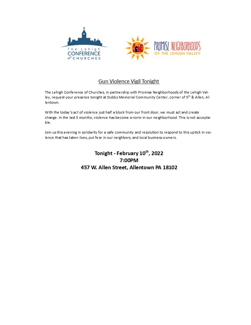 Lehigh Churches tweet media