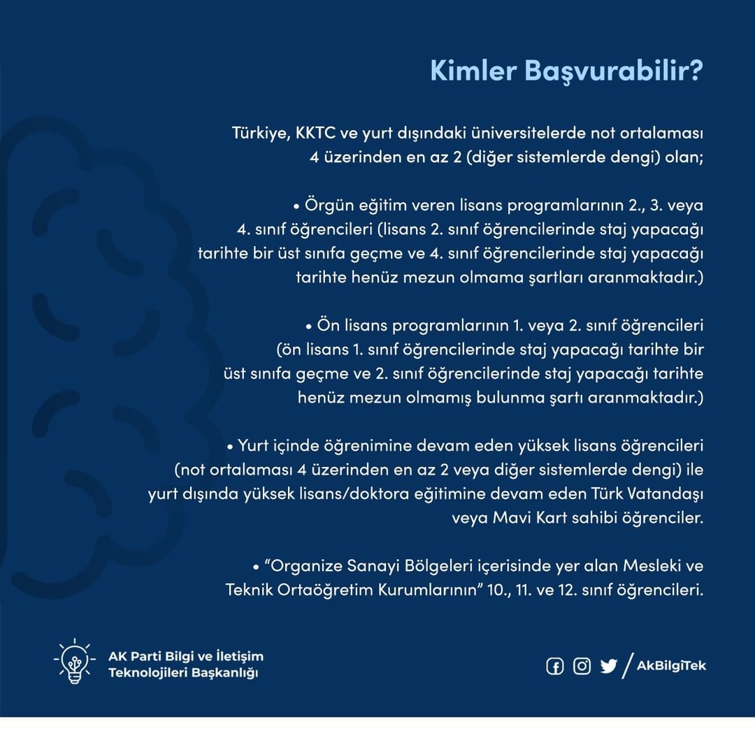 #UlusalStajProgramı
2022 başvuruları 31 Mart’ta sona eriyor.
#SeninİçinSeferbiriz
Başvuru için👇
kariyerkapisi.cbiko.gov.tr
<a href="/tccbiko/">T.C. Cumhurbaşkanlığı İnsan Kaynakları Ofisi</a> <a href="/ulusalstajprg/">Ulusal Staj Programı</a> <a href="/kariyerkapisi/">Kariyer Kapısı</a> <a href="/omurektorluk/">omurektorluk</a> <a href="/OmuKonsey/">OMÜ Öğrenci Konseyi</a> <a href="/profdryavuzunal/">Prof. Dr. Yavuz Ünal</a>