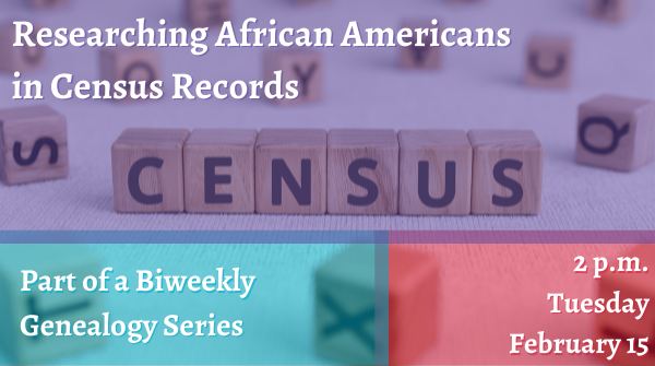 dallaslibrary's tweet photo. Learn how to find your African American ancestors during the Antebellum Era in the United States – either as enslaved people or free people of color using U.S. Census records. Tues., 2/15 at 2pm. Online only; register here: https://t.co/hGndlRLtEf https://t.co/lcEkDyj9F7