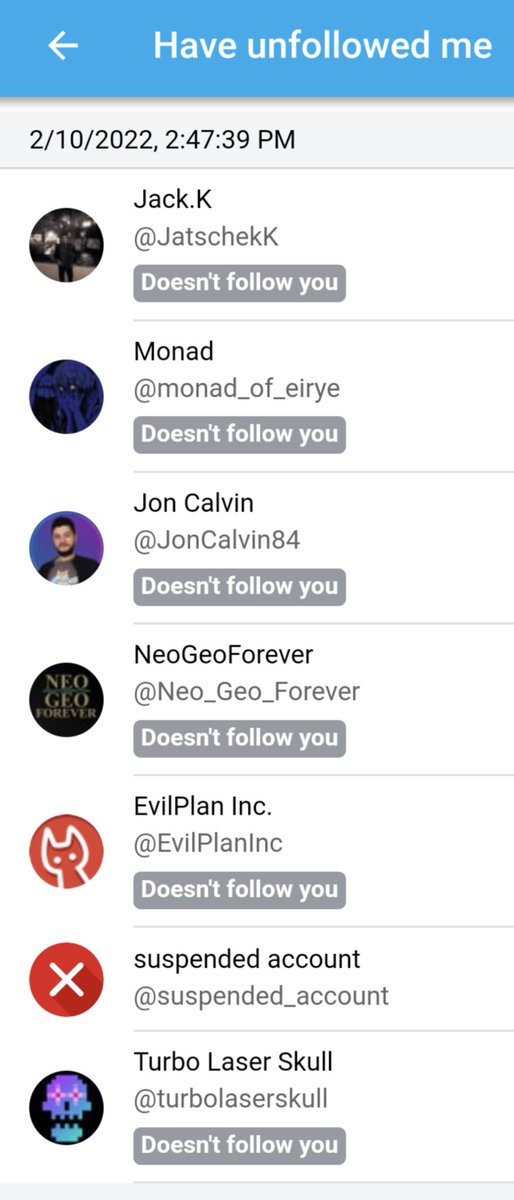 xyberknight's tweet photo. #TwitterFollowerAnalysis
#Unfollowed
RT https://t.co/p1AeBRxJfP