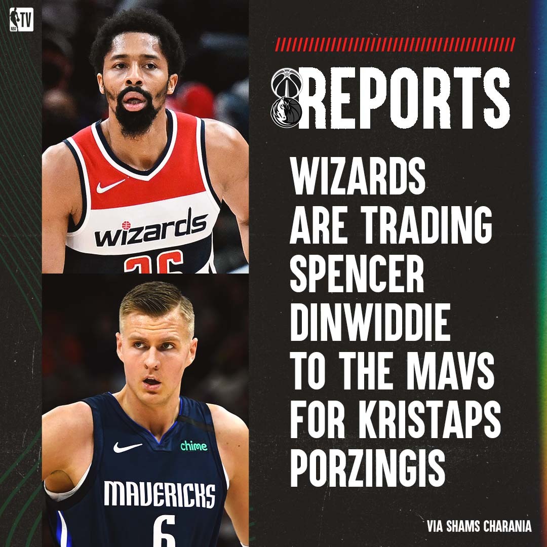 Report: Mavericks' Kristaps Porzingis Traded to Wizards for