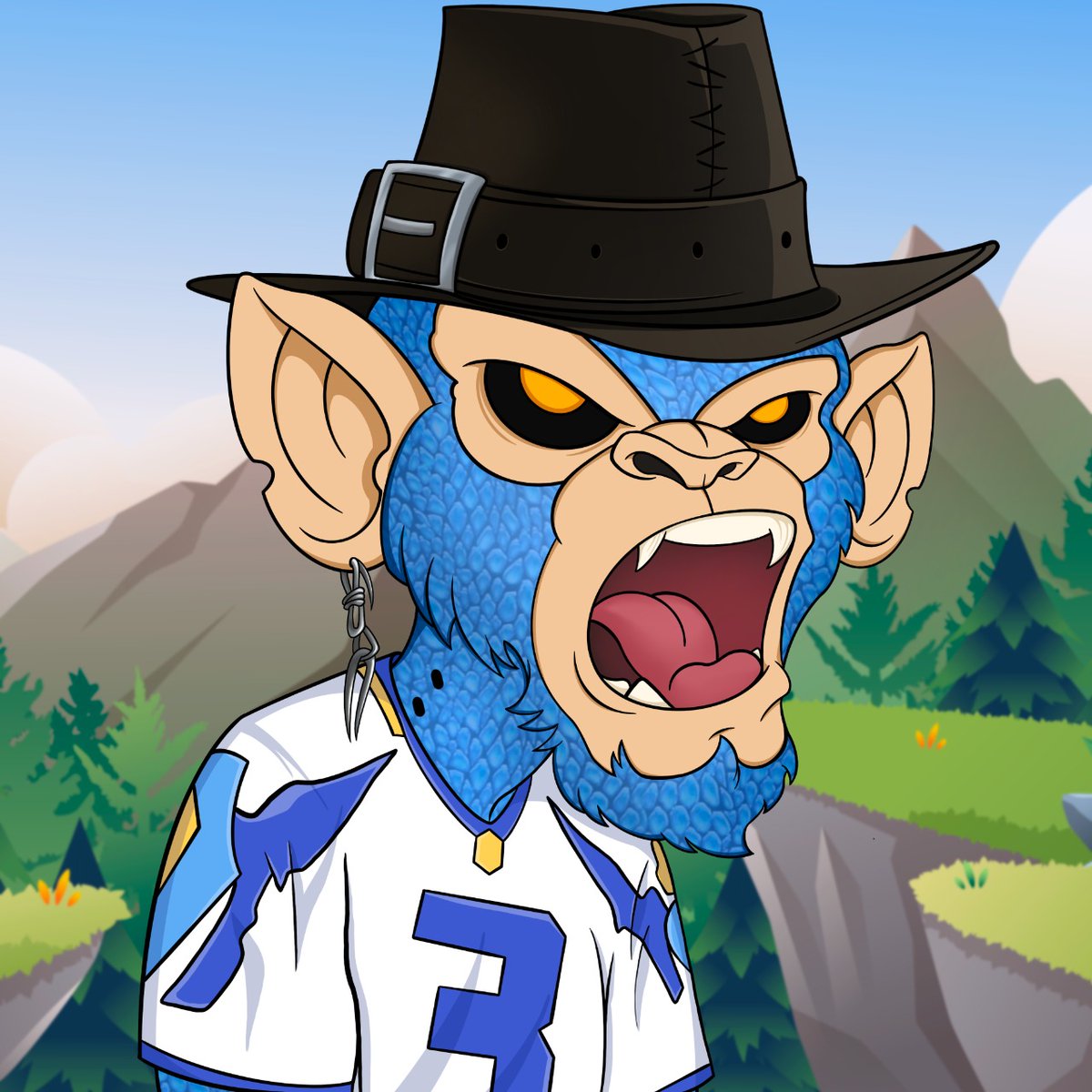 Check out this ape! How do you like it? 

If you want to get whitelist spot, retweet it! 

We offer 2 WL spots today.

#ApeVampiresNFT
#NFT 
#NFTCommmunity