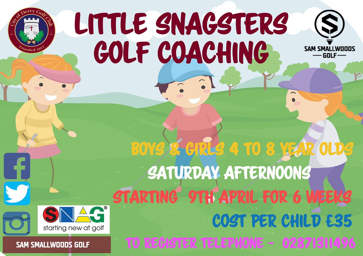 CITYOFDERRYPRO's tweet image. For more details of my Little Snagster’s coaching program click the link to jump over to Facebook fb.watch/b5bexT9yv5/ #juniorgolf #cityofderrygolf #derry #londonderry