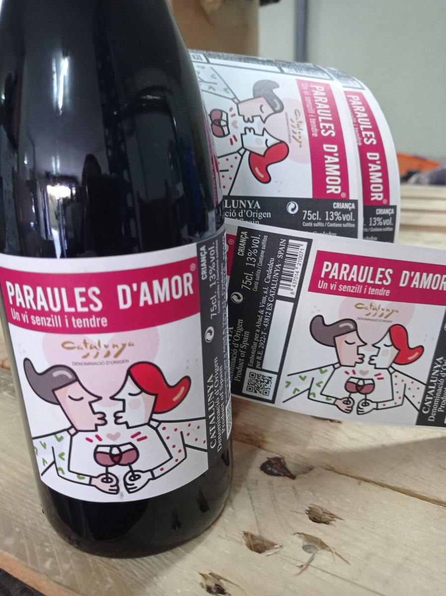 LabodegaCat's tweet image. Paraules d&apos;Amor, nova etiqueta D.O. Catalunya labodega.cat