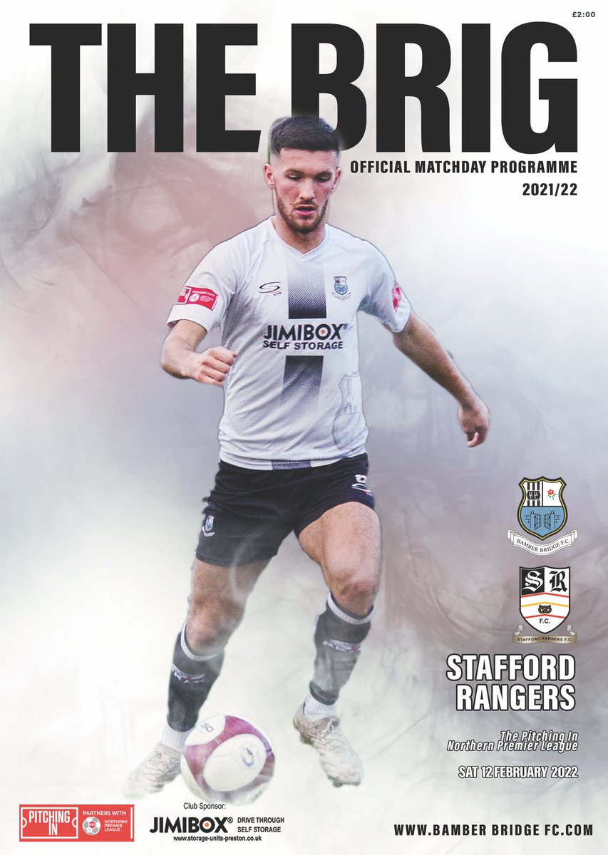 BamberBridgeFC's tweet photo. We are getting ready to welcome @SRFCofficial to Irongate this Saturday and the programme has gone to print. Copies will be on sale next to the turnstiles on Saturday. #UpTheBrig #FootballProgramme https://t.co/WppEtGFCi2