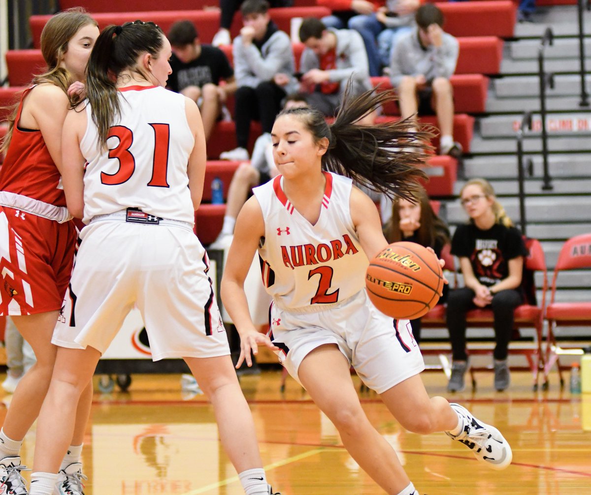 Aurora got out front early and never looked back in a 43-32 win over Crete on senior night. Denae Nachtigal had 15 for the Lady Huskies. #nebpreps