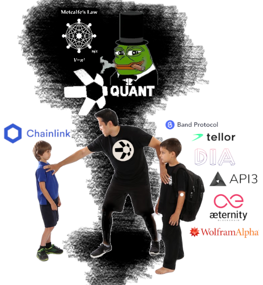 lunarp00n's tweet photo. Why compete, when you can work together using only 3 lines of code? $QNT
#ChainLink #ChainlinkMarines #QNT $LINK $BTC #ETH
 #Cryptos #cryptocurrency @gverdian https://t.co/pmmxeKlc8v