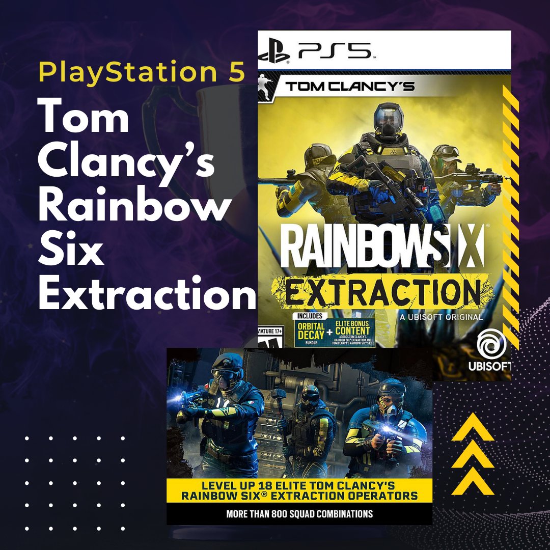 GamingEmbedded's tweet photo. Tom Clancy’s Rainbow Six Extraction (PlayStation 5) is $39.99 on Best Buy
.
https://t.co/XzO4p3jX53
.
#TomClancysRainbowSixExtraction #tomclancy #RainbowSixSiege #RainbowSix #rainbowsixgames #PlayStation5 #playstation5games #videogames #gamingcommunity https://t.co/o5AzGuiRPn