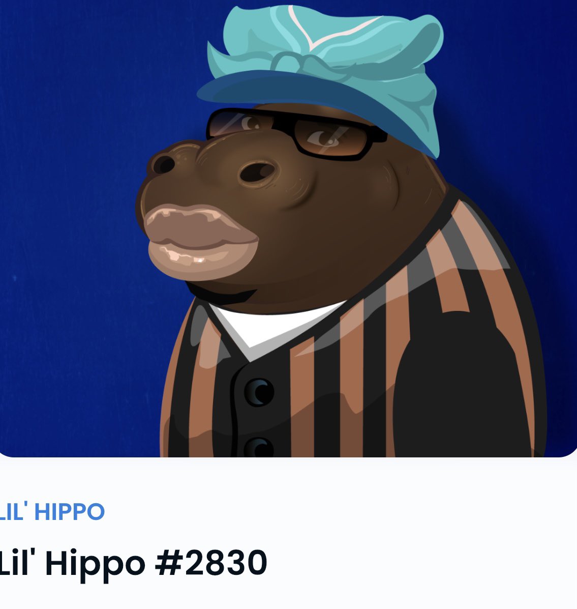 Rolanda888's tweet photo. @LilHippoNFT @THERUNDOWN  FEB 14th get wifey or ya boo #NFT gift, with the 80’s Hip Hop vibe that started a new era in Black History. MINT time folks. Who dat? Missy Elliott du rag? Wesley Snipes glasses? Lots of variety GET YOURS !!🦛🦛🦛🦛 https://t.co/qxPe3jRp76