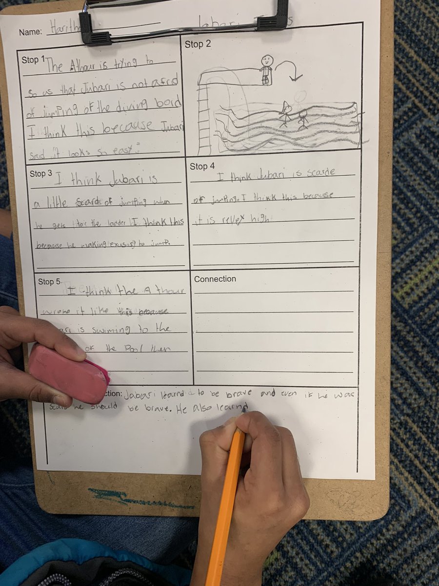livelaughteach8's tweet photo. Today we read Jabari Jumps and did some great thinking and writing about our reading!  We envisioned, made inferences, predictions and connections.  These kids are amazing and make me so proud to be their teacher!  @tegacaytitans https://t.co/UrjhE17xzU