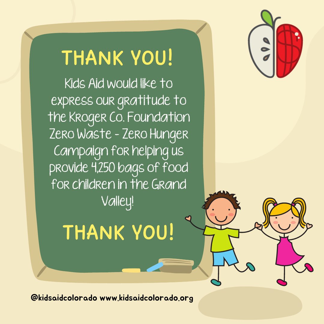 THANK YOU KROGER CO. FOUNDATION ZERO WASTE - ZERO HUNGER!