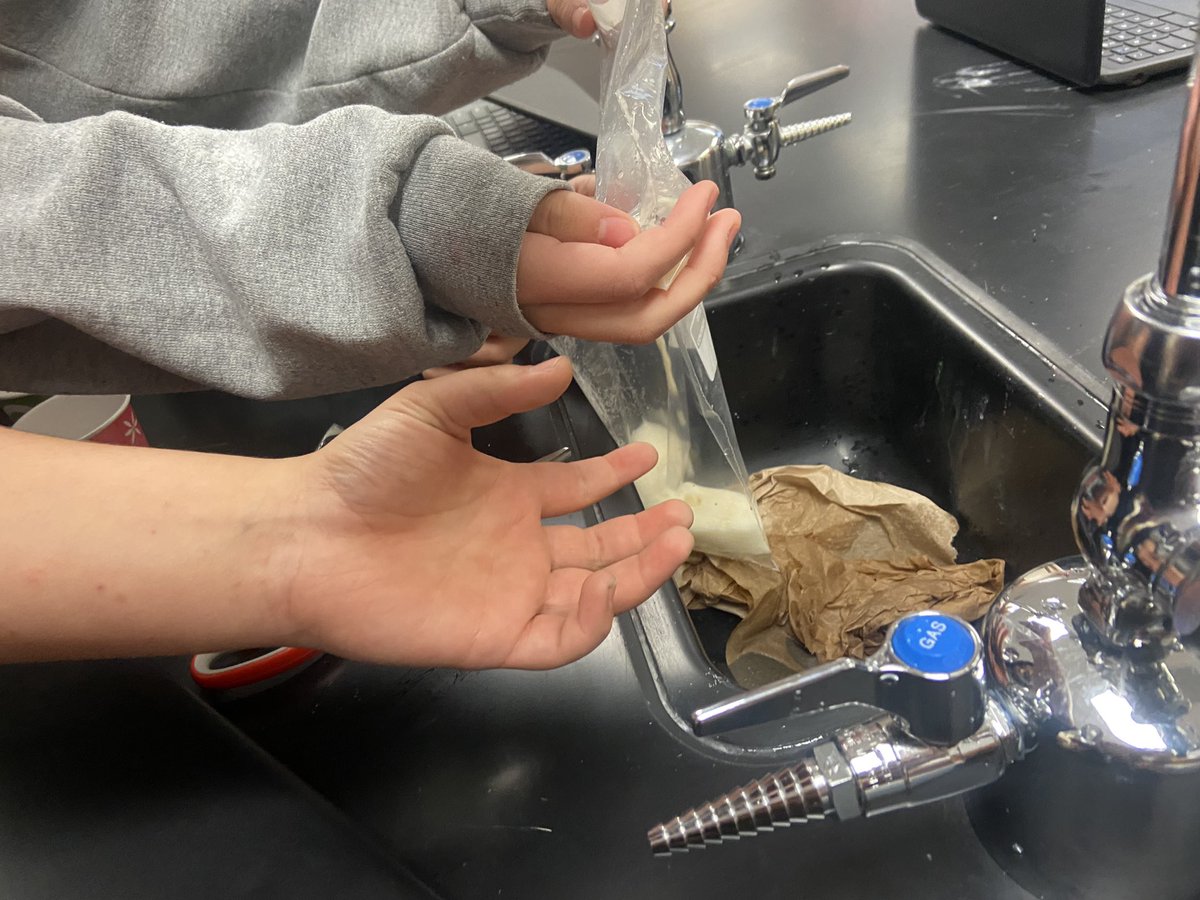 wiermaths's tweet photo. Modeling how food passes through the digestive system with a messy lab! https://t.co/Pf1uPN9gL4