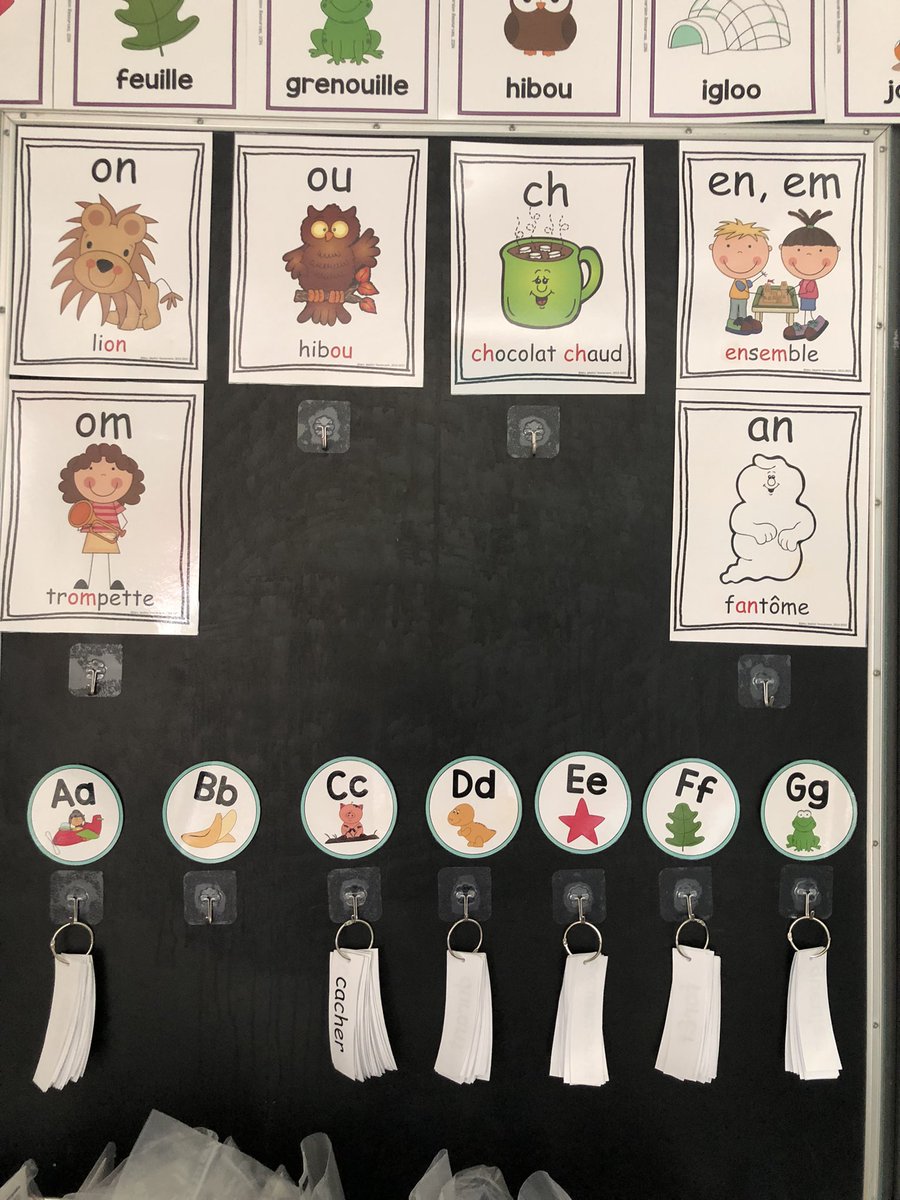 PCPS__1's tweet image. Supporting our French Immersion learners - the classroom as the third teacher!