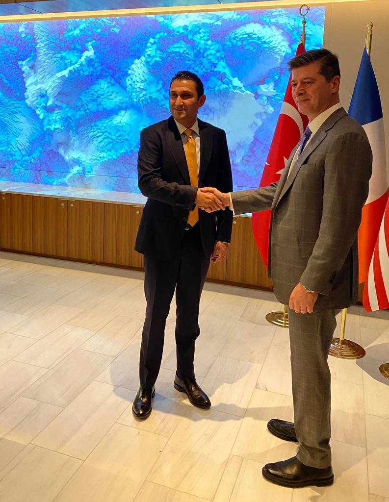 TC_NewYorkBK's tweet photo. Delighted to host a reception to welcome newly appointed @globalnyc Commissioner @EdMermelstein.  

We thank Consuls General in New York for attending the event at #TurkishHouse

We wish Commissioner Mermelstein every success.

@NYCMayor https://t.co/Sz3f6gySlm