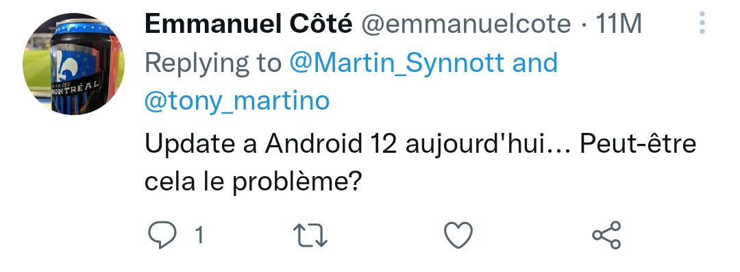 tony_martino's tweet photo. @FrancisCasimiro @emmanuelcote @Martin_Synnott Hey! ANDROID IS NOT THE PROBLEM!!! #hateIphone π
Twitter update. π https://t.co/VGzP9M7wAw