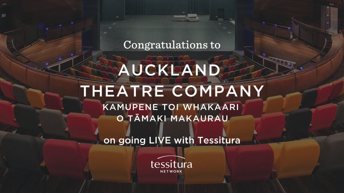 tessnetwork's tweet photo. Congratulations to @AkldTheatreCo Kamupene Toi Whakaari o Tāmaki Makaurau in Auckland, New Zealand on going live with Tessitura. 

We’re delighted to welcome you to our global community of arts and cultural organisations! https://t.co/Idb5o7TW5e