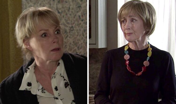 Coronation Street villain exposed as Elaine Jones' plan to split Sally and Tim unveiled? - Express express.co.uk/showbiz/tv-rad…