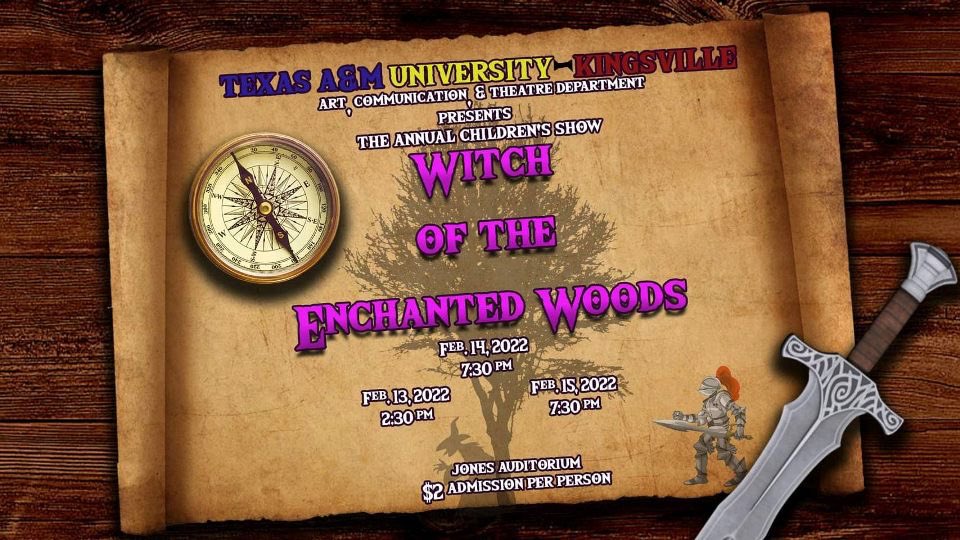 APOTAMUK's tweet photo. @JavelinaNation Theatre’s Children show. Directed by our member @Edgarronii and written by our member @egginnett. #childrenshow #tamuktheatre #witchoftheenchantedwood https://t.co/FKXTni48My