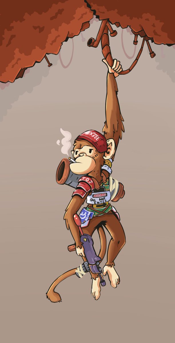 BlahsDoodles's tweet photo. I wanna do more of these 🐒🐸🦆

#playrust #art  #illustration #rustgame https://t.co/X8QoHxwljn