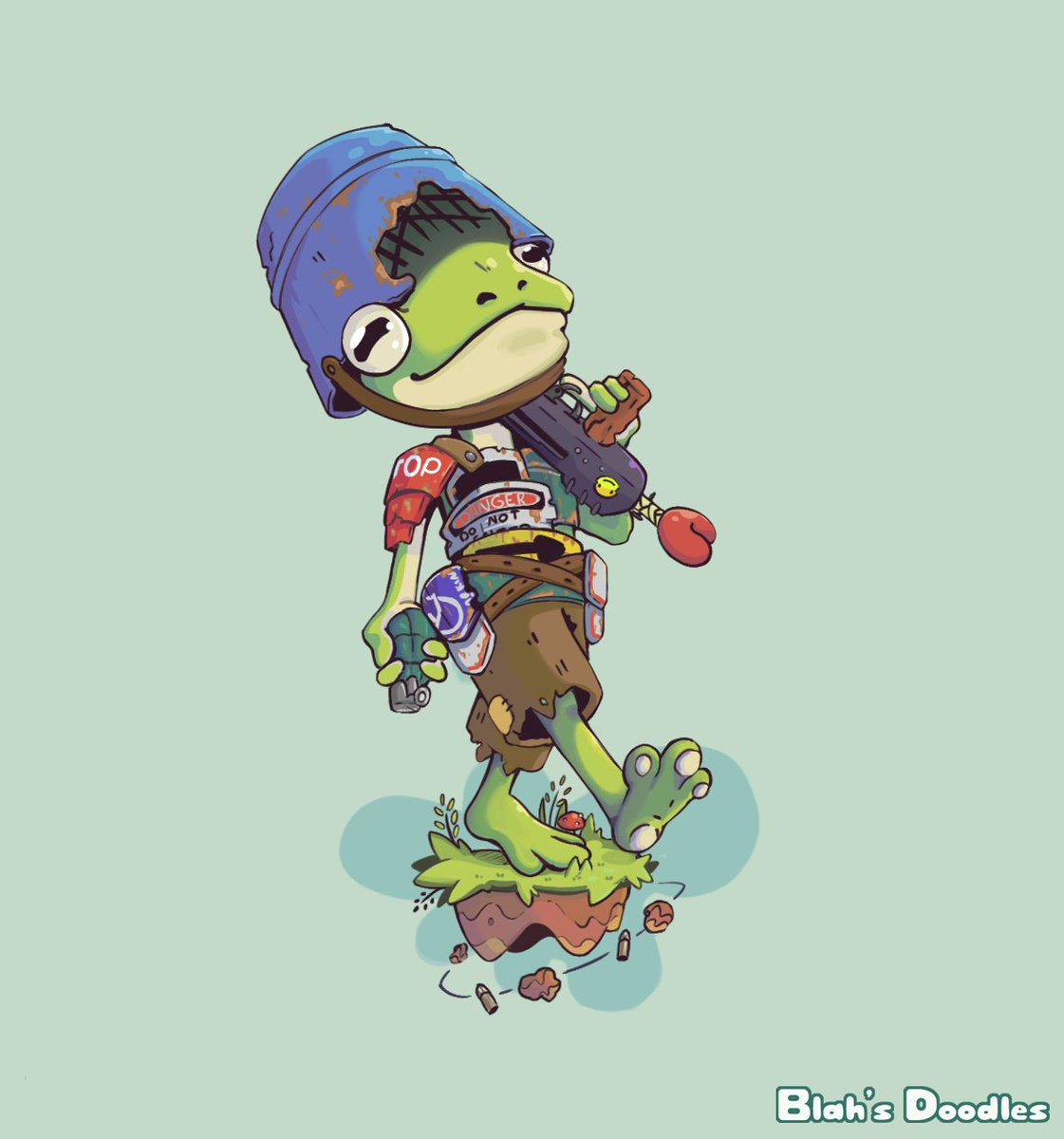 BlahsDoodles's tweet photo. I wanna do more of these 🐒🐸🦆

#playrust #art  #illustration #rustgame https://t.co/X8QoHxwljn