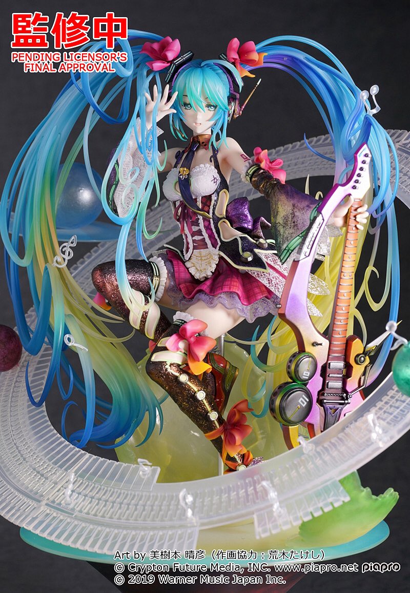 浜子 グッスマ S Tweet 初音ミク フィギュア新作まとめ つづき 進捗お披露目 企画発表 Maxfactory 編 初音ミク バーチャル ポップスター 矢吹先生画 レーミク10ver レーシングミク 21 Private Ver バーチャルポップスターに遂に色がつきまし