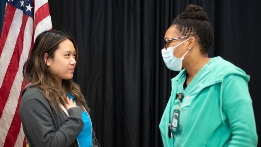 JPschools's tweet photo. .@the15whitecoats shared powerful, personal experiences w/ Thomas Jefferson Academy students about success in medical school &amp; life. Partnership w/ @CHNOLA created this unforgettable day for our students. #ForwardTogetherJP #BlackHistoryMonth https://t.co/YrWgwWcUW4