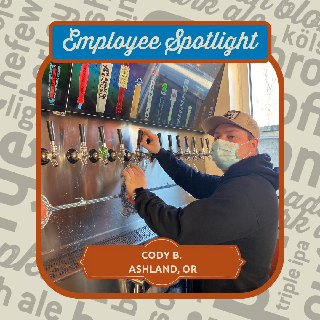 thegrowlerguys's tweet photo. Employee Spotlight this week is Cody! Cody is the manager of the Ashland location. Cody likes working at TGG because he can create real relationships with customers and others in the industry. It also allows him to as a beer enthusiast. His favorite style is a German Pilsner. https://t.co/NVN9jb28pA