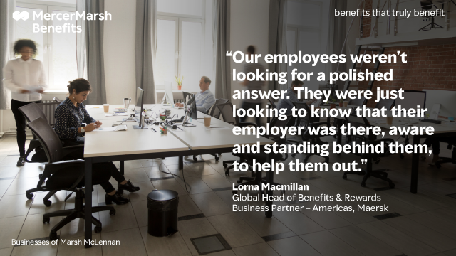 HannahProctor14's tweet photo. Listen to Lorna MacMillan of @Maersk discuss how they looked after their employees' #wellbeing from a mental, physical, social and financial perspective by expanding their EAP. #health #benefits https://t.co/QngLCjSL1z https://t.co/90l0NSB8nQ