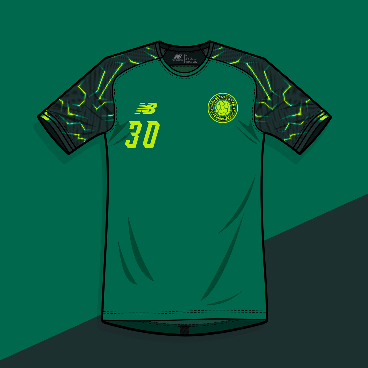Turkmenistan x New Balance - Home kit | 
#100Dias100Equipos #Día94 #BEEB09