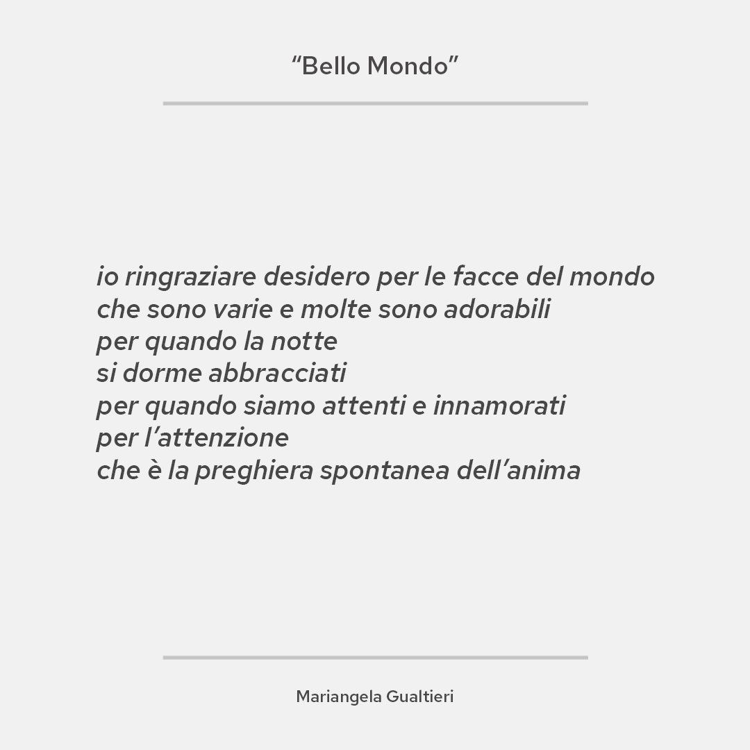 mariocalabresi's tweet photo. Dopo che @lorenzojova a #Sanremo2022 ha fatto conoscere a milioni di italiani la poesia #Bellomondo di Mariangela Gualtieri ho avuto l’onore di intervistarla e ragionare insieme a lei sulla poesia e sul tempo che stiamo vivendo. 
📬 Su #Altrestorie di oggi https://t.co/6zcce5naUE https://t.co/2EHOoWpbuD
