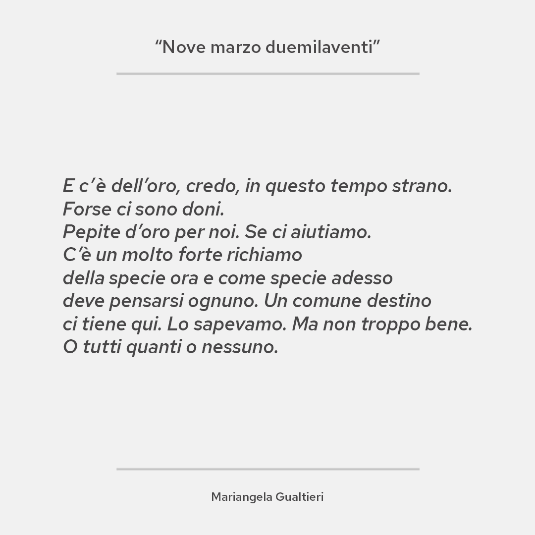 mariocalabresi's tweet photo. Dopo che @lorenzojova a #Sanremo2022 ha fatto conoscere a milioni di italiani la poesia #Bellomondo di Mariangela Gualtieri ho avuto l’onore di intervistarla e ragionare insieme a lei sulla poesia e sul tempo che stiamo vivendo. 
📬 Su #Altrestorie di oggi https://t.co/6zcce5naUE https://t.co/2EHOoWpbuD