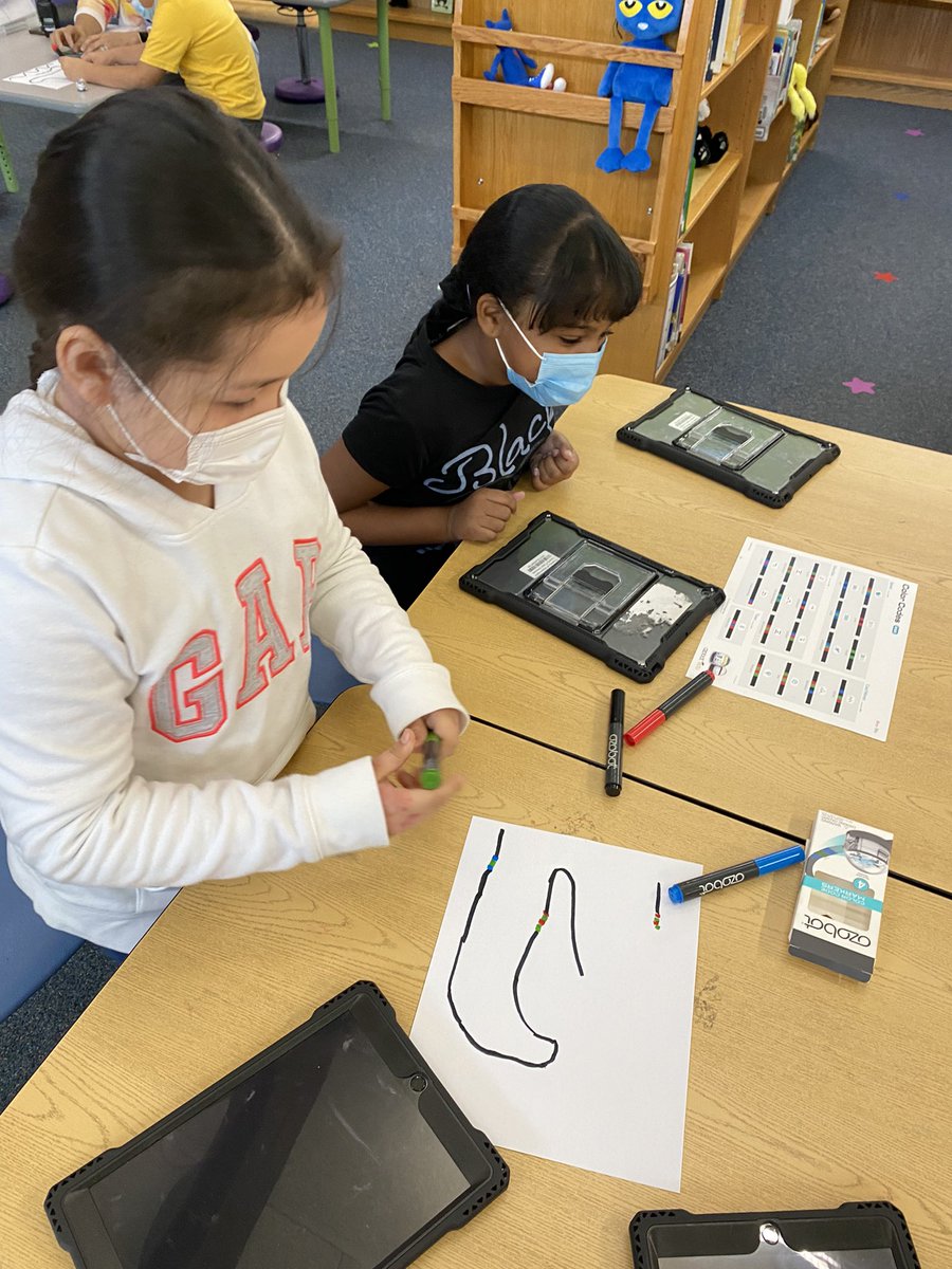 EasternES_Reads's tweet photo. Figure skating in the library?!?! Absolutely!

Second graders are coding @Ozobots to skate across paper rinks and onto the winners’ podium! #ekd_codes #wcpsmd #Ozobot #WinterOlympics https://t.co/FUDYM5PZ0h