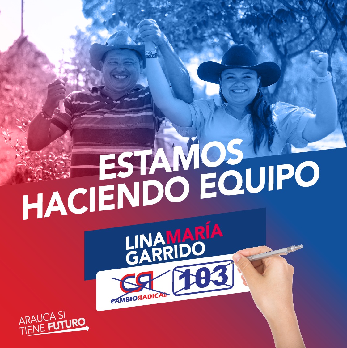 linamariagarri1's tweet photo. Los araucanos hacen equipo con Lina Maria Garrido, @PCambioRadical 103 🔵🔴 https://t.co/GOm9yY90jP