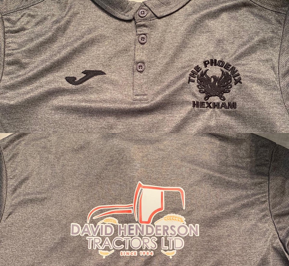 HexhamPhoenixFC's tweet photo. Thanks to David Henderson Tractors for sorting the lads out with some polo shirts. We will look smart as well as hungover 

#smartascarrots 🥕 
#hexhambusiness https://t.co/YpfpHFJWGM