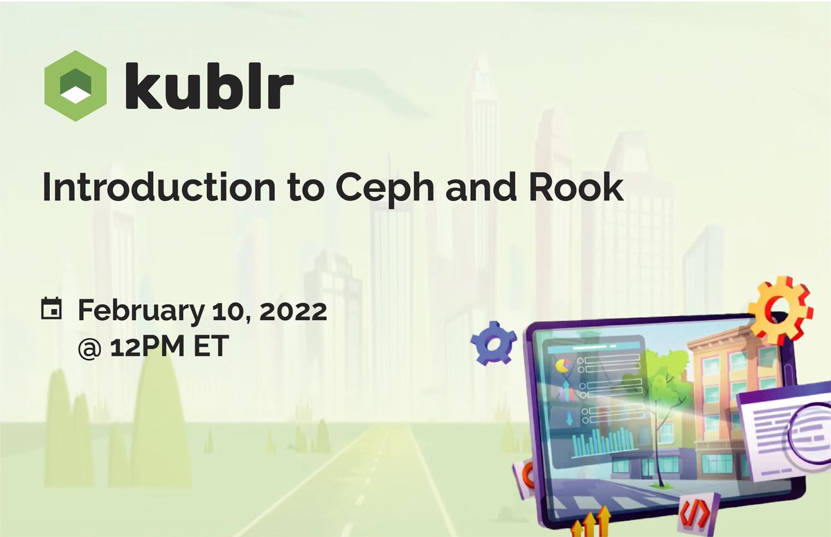 Missed today's Kublr webinar? Watch "Introduction to Ceph and Rook," presented by Oleg Chunikhin, CTO at Kublr, right here. <a href="/olgch/">Oleg Chunikhin</a>  bit.ly/3JdISki 
 #Kublr #Kubernetes #CloudNative