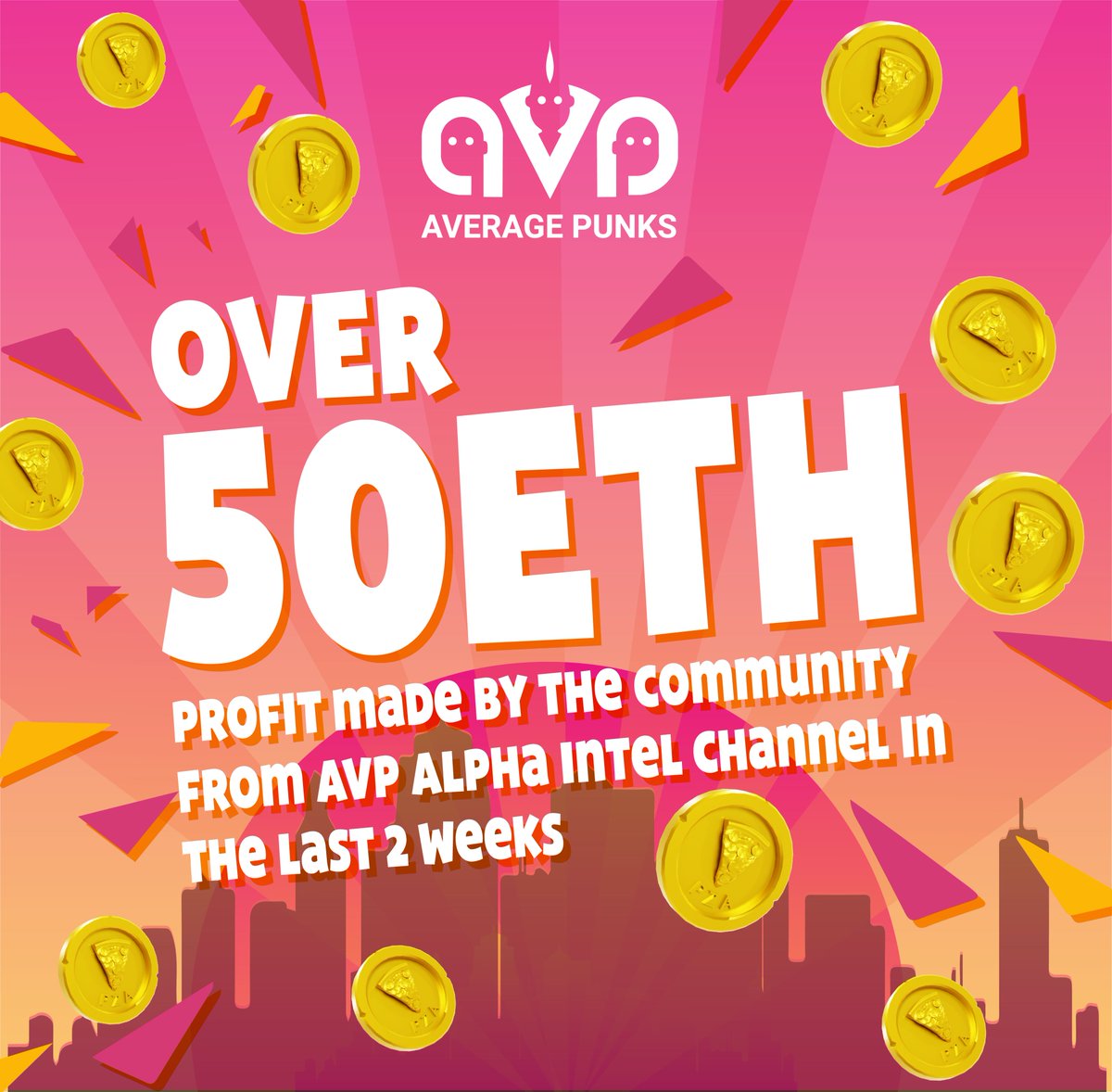 AveragePunksNFT's tweet image. 50ETH? #ProbablyNothing 🍕

🍕How to get in? JUST BE an @AveragePunksNFT 

ONLY 1000 MORE MEMBERS WILL BE ALLOWED IN 

PUBLIC MINT will open in 1⃣h FOR a limited time only
MINT LINK▶️ averagepunks.com

#NFT #NFTs #NFTCommumity #NFTMint #nftalerts