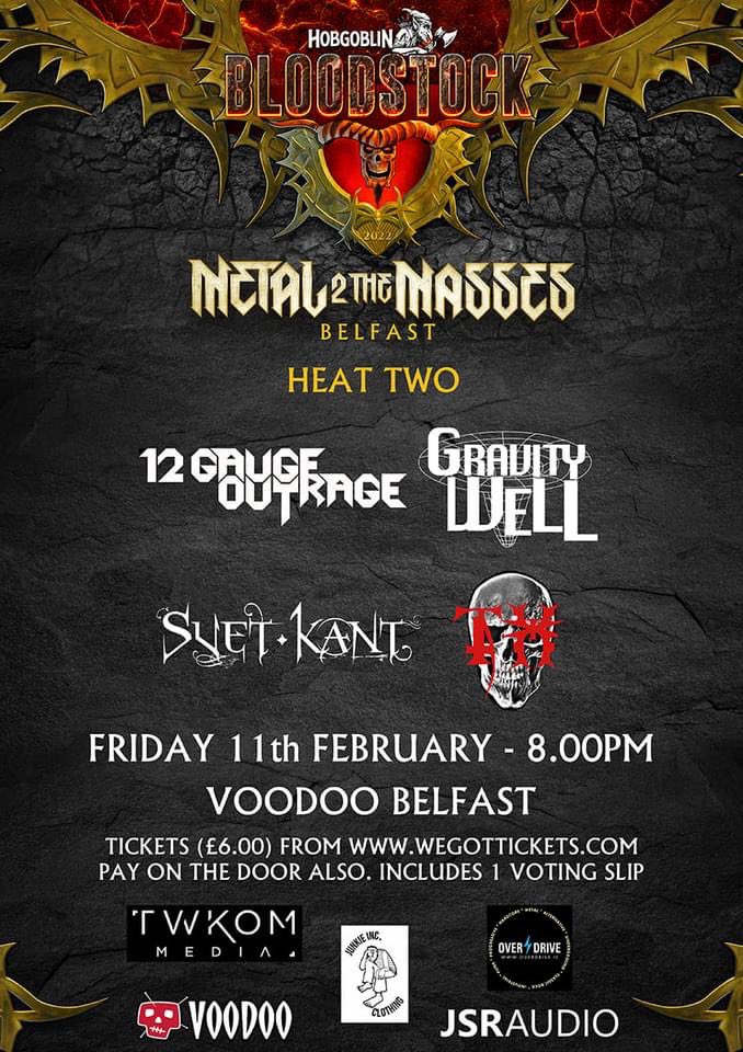 Sorry to say we won’t be playing tomorrow due to an injury, it’s going to be an incredible gig though so get down there!

The Distortion project has very kindly allowed us to play in heat 4 instead so you can catch us on the 25th Feb!