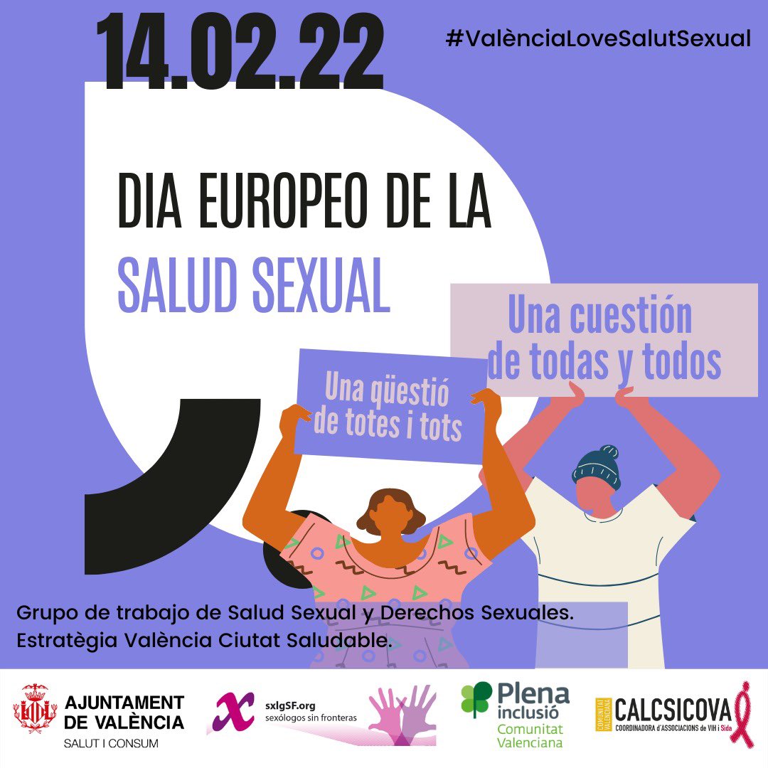 Para tener una buena salud sexual lo principal es que se respetan los derechos sexuales, que se establecieron en València el 29 de Junio de 1997. #DDSS #14F #DíaEuropeoSaludSexual #Sexología <a href="/Itacasex/">Vicent Bataller i Perelló/❤️</a> <a href="/SalutVlc/">Sanidad Consumo y Bienestar Animal Valencia</a> <a href="/felipehurtadomu/">Felipe Hurtado</a> <a href="/sanidadgob/">Ministerio de Sanidad</a> <a href="/InstitutoEspill/">Espill</a> <a href="/FESSexologia/">FESS</a> <a href="/SXlgSF/">Sexólogos Sin Fronteras SSF</a>